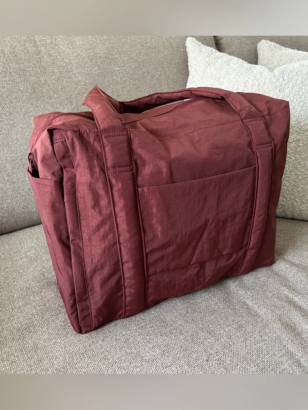 NWT Baggu Small Cloud Carry-on - Mahogany